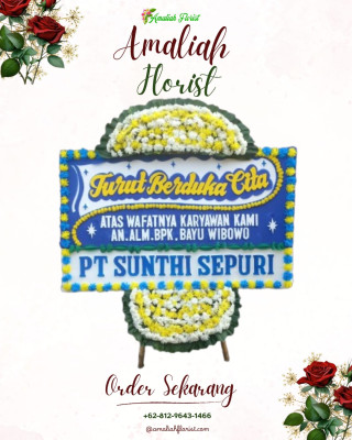 Papan Bunga Duka di Kampung Jawa I